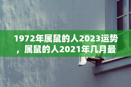 1972年属鼠的人2023运势，属鼠的人2021年几月最有婚运 可以结婚呢