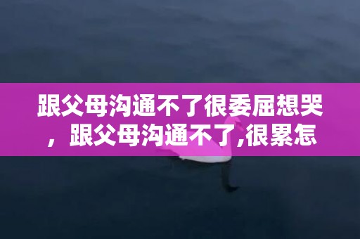 跟父母沟通不了很委屈想哭，跟父母沟通不了,很累怎么办