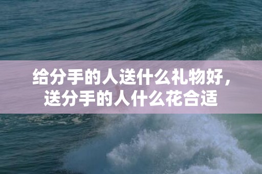 给分手的人送什么礼物好，送分手的人什么花合适