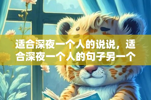 适合深夜一个人的说说，适合深夜一个人的句子另一个人要离开