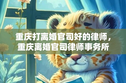 重庆打离婚官司好的律师，重庆离婚官司律师事务所