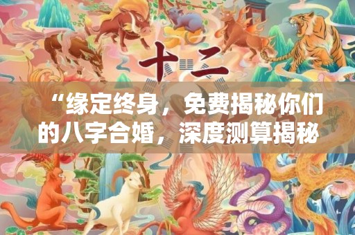 “缘定终身，免费揭秘你们的八字合婚，深度测算揭秘真爱”