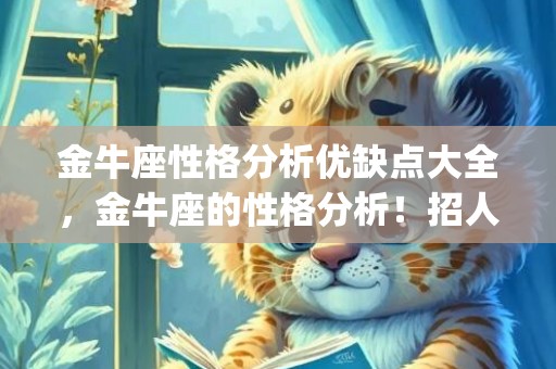 金牛座性格分析优缺点大全，金牛座的性格分析！招人喜爱都是有原因的！(金牛座人的性格特点分析)