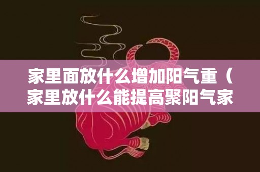 家里面放什么增加阳气重（家里放什么能提高聚阳气家里摆什么聚阳气）