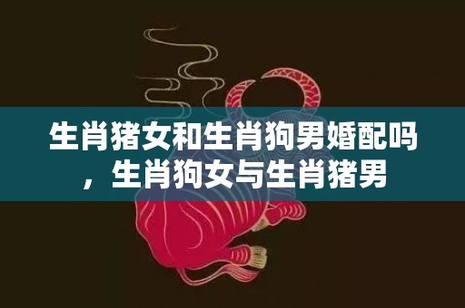 生肖猪女和生肖狗男婚配吗，生肖狗女与生肖猪男