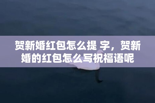 贺新婚红包怎么提 字，贺新婚的红包怎么写祝福语呢