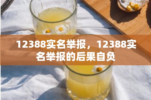 12388实名举报，12388实名举报的后果自负