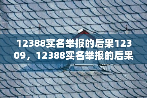 12388实名举报的后果12309，12388实名举报的后果12309