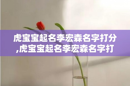虎宝宝起名李宏森名字打分,虎宝宝起名李宏森名字打分，起名大师为你提供最优方案
