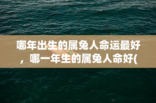 哪年出生的属兔人命运最好，哪一年生的属兔人命好(2023年属兔出生的宝宝)