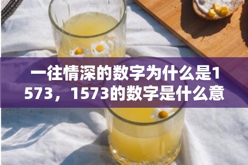 一往情深的数字为什么是1573，1573的数字是什么意思啊