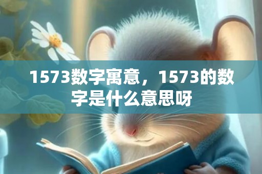 1573数字寓意，1573的数字是什么意思呀