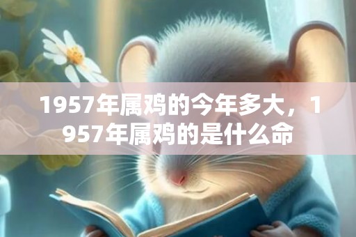 1957年属鸡的今年多大，1957年属鸡的是什么命