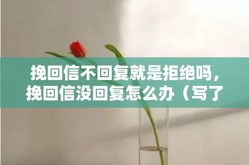 挽回信不回复就是拒绝吗，挽回信没回复怎么办（写了挽回信,对方没反应怎么办）