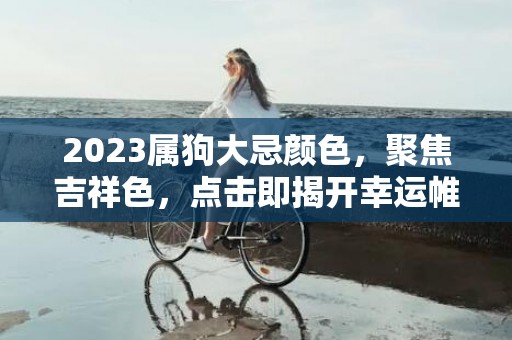 2023属狗大忌颜色，聚焦吉祥色，点击即揭开幸运帷幕