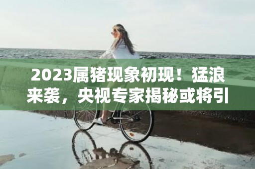 2023属猪现象初现！猛浪来袭，央视专家揭秘或将引发巨变