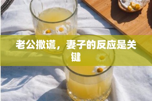 老公撒谎，妻子的反应是关键