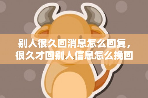 别人很久回消息怎么回复，很久才回别人信息怎么挽回（很久才回信息怎么幽默）