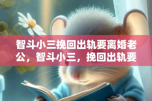 智斗小三挽回出轨要离婚老公，智斗小三，挽回出轨要离婚的老公秘籍来了！