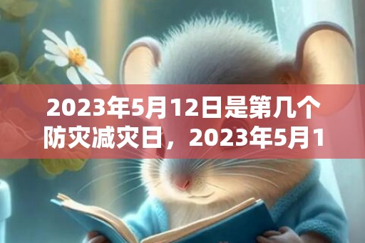 2023年5月12日是第几个防灾减灾日，2023年5月15日适合结婚吗