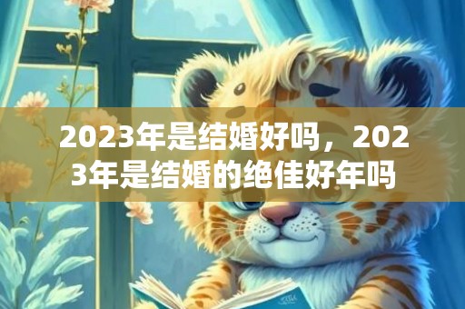 2023年是结婚好吗，2023年是结婚的绝佳好年吗
