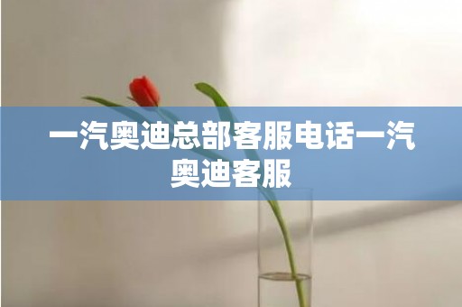 一汽奥迪总部客服电话一汽奥迪客服