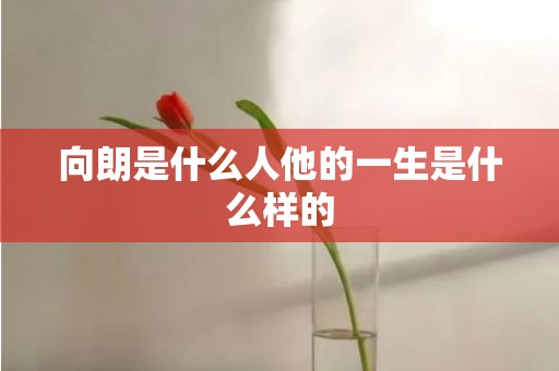 向朗是什么人他的一生是什么样的
