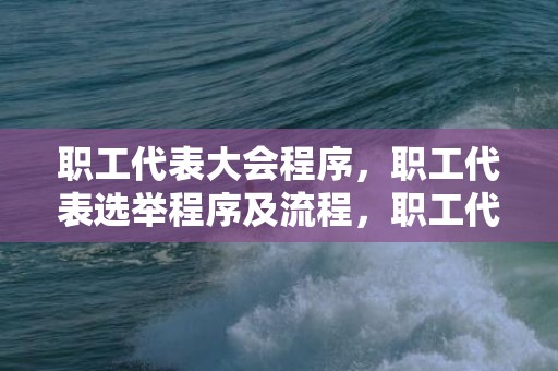 职工代表大会程序，职工代表选举程序及流程，职工代表选举方案和选举办法