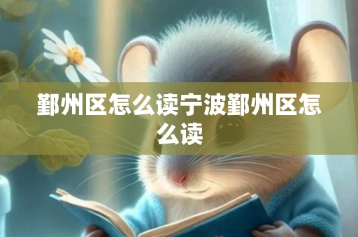 鄞州区怎么读宁波鄞州区怎么读