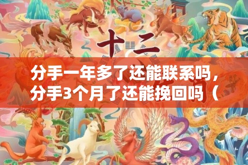 分手一年多了还能联系吗，分手3个月了还能挽回吗（分手3个月了还能挽回吗为什么）