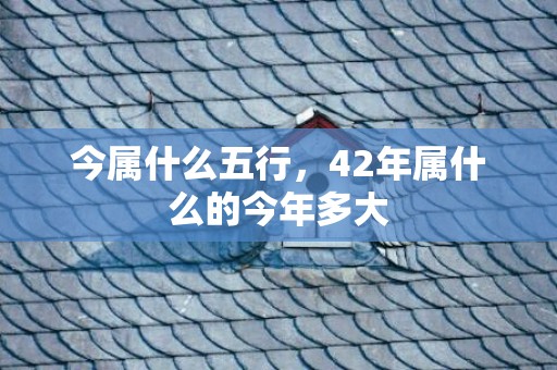 今属什么五行，42年属什么的今年多大