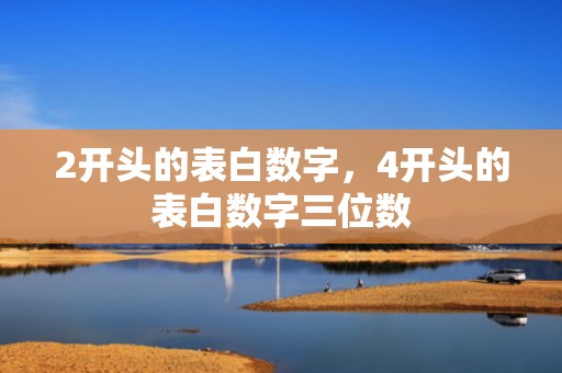 2开头的表白数字，4开头的表白数字三位数