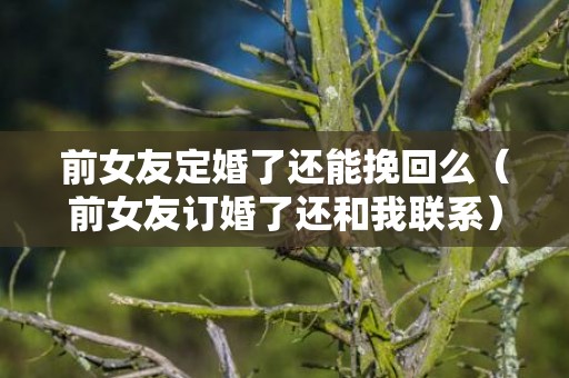 前女友定婚了还能挽回么（前女友订婚了还和我联系）
