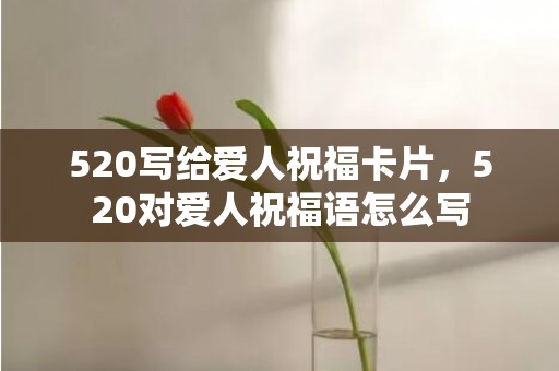 520写给爱人祝福卡片，520对爱人祝福语怎么写