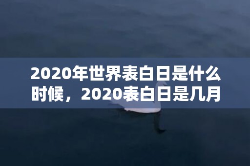 2020年世界表白日是什么时候，2020表白日是几月几日日