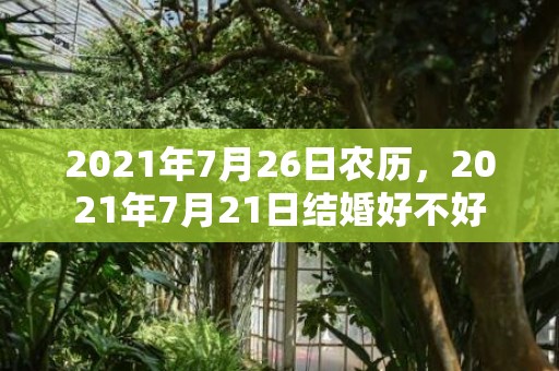 2021年7月26日农历，2021年7月21日结婚好不好