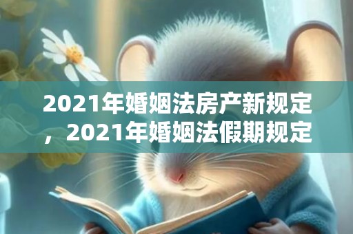 2021年婚姻法房产新规定，2021年婚姻法假期规定