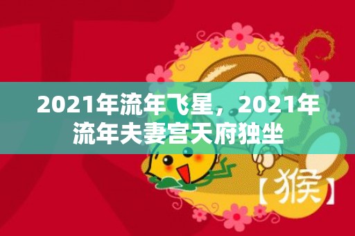 2021年流年飞星，2021年流年夫妻宫天府独坐