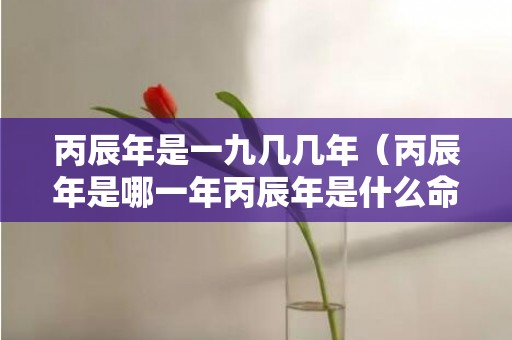 丙辰年是一九几几年（丙辰年是哪一年丙辰年是什么命?）