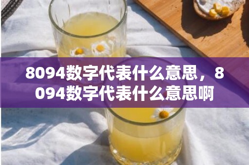 8094数字代表什么意思，8094数字代表什么意思啊