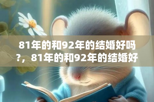 81年的和92年的结婚好吗?，81年的和92年的结婚好吗