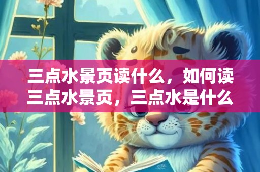 三点水景页读什么，如何读三点水景页，三点水是什么偏旁怎么读