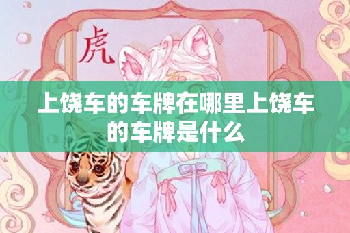 上饶车的车牌在哪里上饶车的车牌是什么