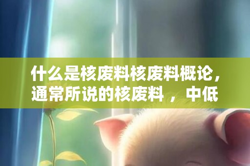什么是核废料核废料概论，通常所说的核废料 ，中低放射性核废料