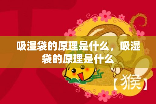 吸湿袋的原理是什么，吸湿袋的原理是什么