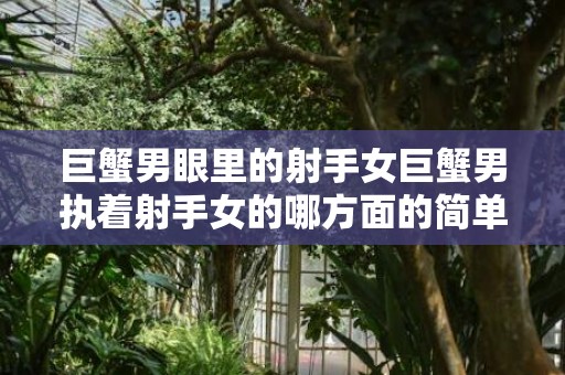巨蟹男眼里的射手女巨蟹男执着射手女的哪方面的简单介绍