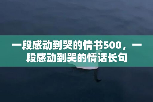 一段感动到哭的情书500，一段感动到哭的情话长句