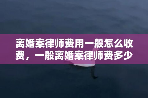 离婚案律师费用一般怎么收费，一般离婚案律师费多少钱