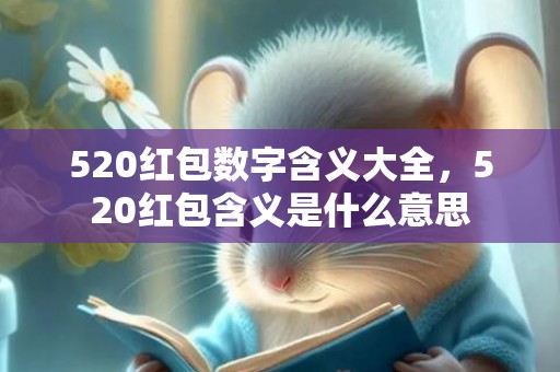 520红包数字含义大全，520红包含义是什么意思