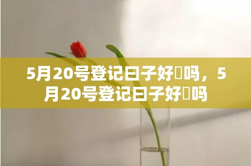 5月20号登记曰子好旳吗，5月20号登记曰子好旳吗
